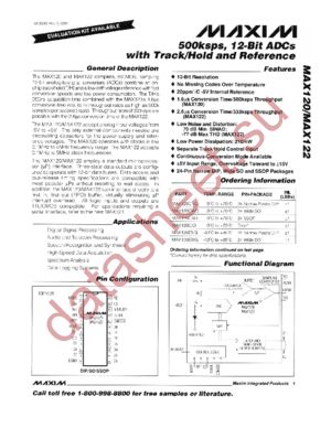 MAX120CAG+ datasheet  